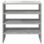 Casa si Gradina - Mobilier - Organizare si depozitare - Organizator incaltaminte - Rafturi de pantofi 2 buc stivuibile beton gri 60x30x30,5 cm - Infinity.ro