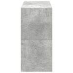 Casa si Gradina - Mobilier - Organizare si depozitare - Organizator incaltaminte - Rafturi de pantofi 2 buc stivuibile beton gri 60x30x30,5 cm - Infinity.ro