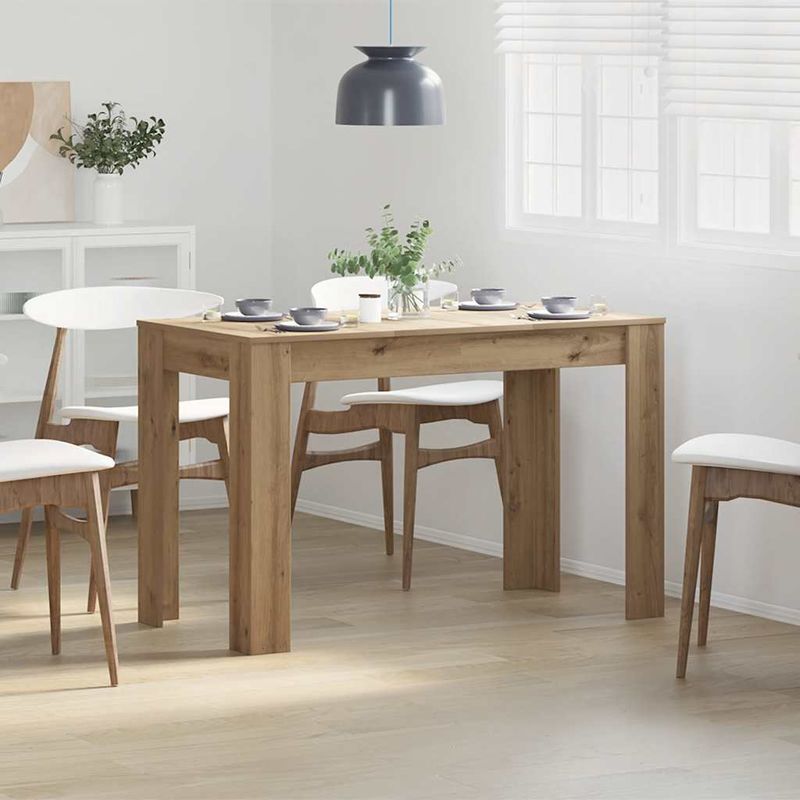 Casa si Gradina - Mobilier - Mese si birouri - Mese bucatarie si dining - Masa de bucatarie, Stejar artizanal 120x60x76 cm lemn prelucrat - Infinity.ro