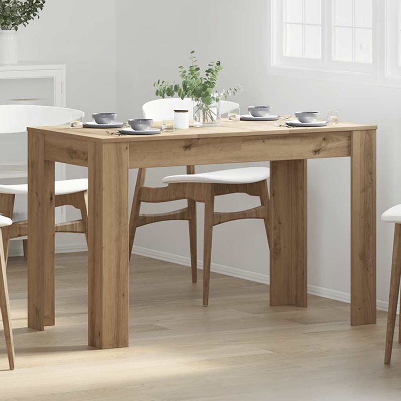Casa si Gradina - Mobilier - Mese si birouri - Mese bucatarie si dining - Masa de bucatarie, Stejar artizanal 120x60x76 cm lemn prelucrat - Infinity.ro