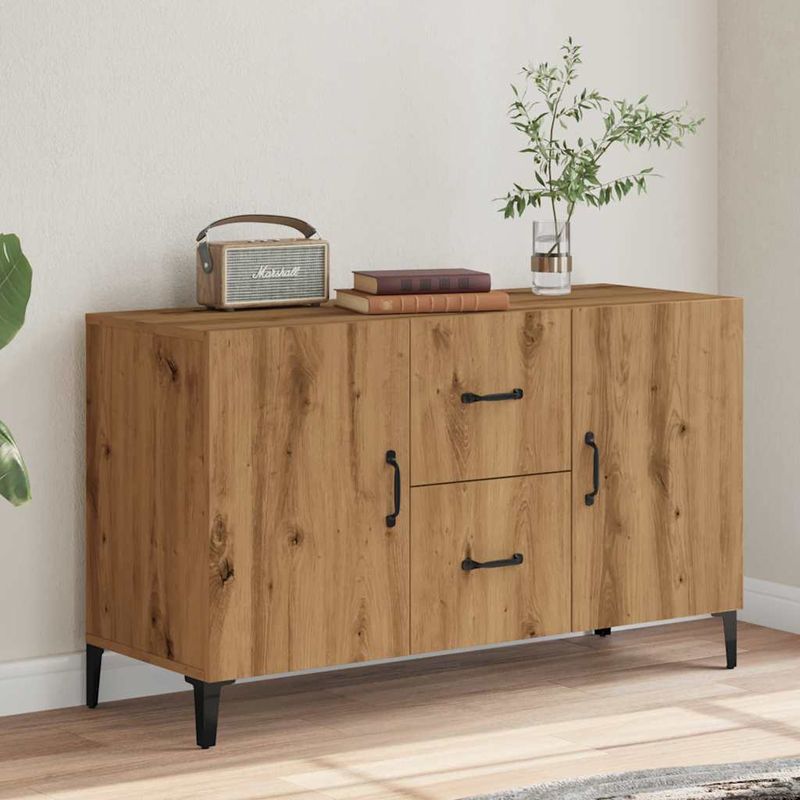 Casa si Gradina - Mobilier - Comode si corpuri - Comode - Dulap, stejar artizanal, 100x36x60 cm, lemn prelucrat - Infinity.ro