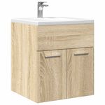 Casa si Gradina - Mobilier - Mobilier baie - Comode baie - Dulap chiuveta baie, stejar sonoma 41x38,5x46 cm lemn prelucrat - Infinity.ro