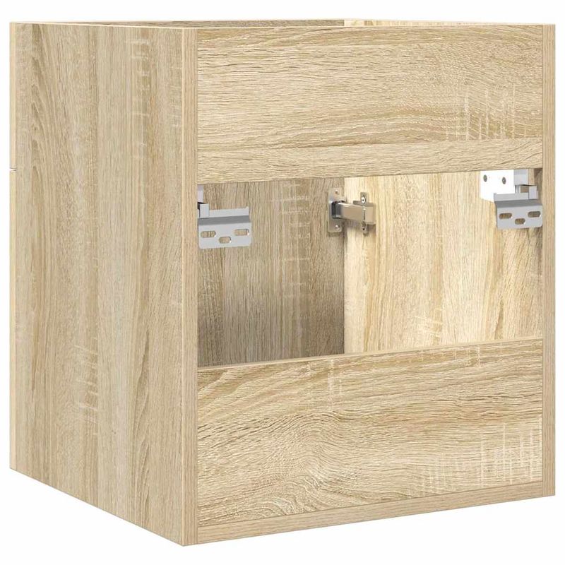 Casa si Gradina - Mobilier - Mobilier baie - Comode baie - Dulap chiuveta baie, stejar sonoma 41x38,5x46 cm lemn prelucrat - Infinity.ro