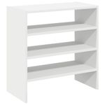 Casa si Gradina - Mobilier - Organizare si depozitare - Organizator incaltaminte - Rafturi pantofi 2 buc stivuibile alb 60x30x30,5 cm - Infinity.ro