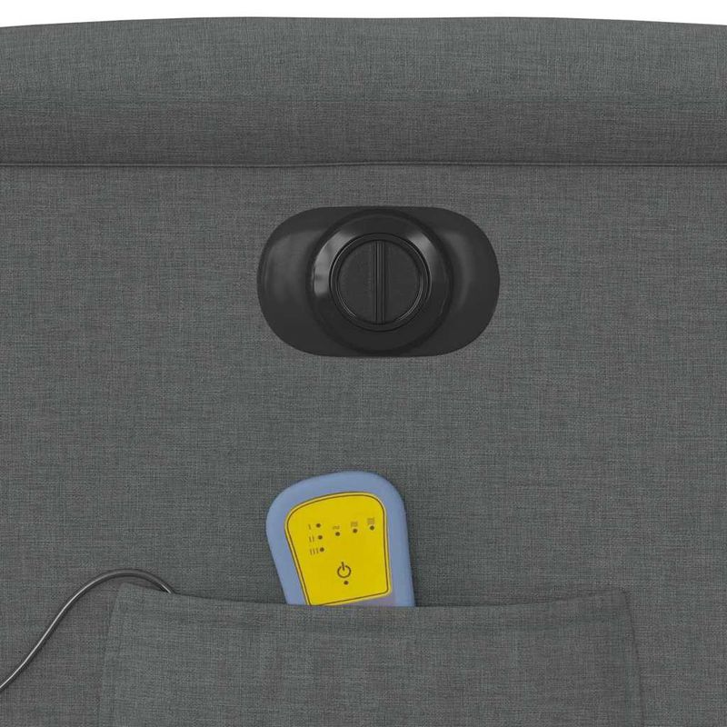 Ingrijire personala si Cosmetice - Sanatate si wellness - Articole wellness - Fotolii de masaj - Fotoliu electric masaj rabatabil cu ridicare, gri inchis textil - Infinity.ro