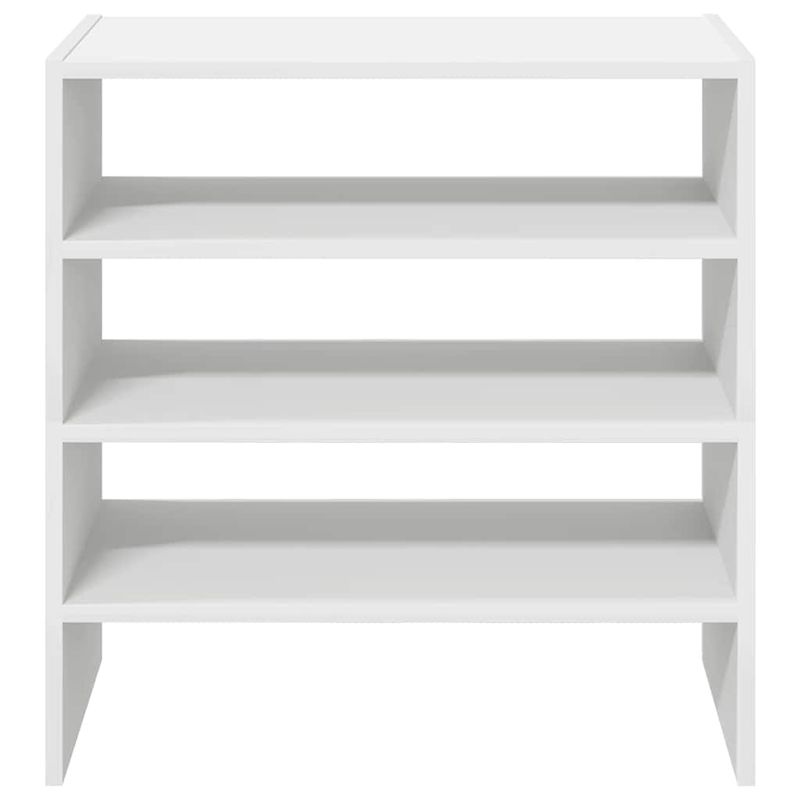 Casa si Gradina - Mobilier - Organizare si depozitare - Organizator incaltaminte - Rafturi pantofi 2 buc stivuibile alb 60x30x30,5 cm - Infinity.ro