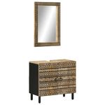 Casa si Gradina - Mobilier - Seturi de mobilier - Seturi baie - Set mobilier de baie, 2 piese, lemn masiv de mango - Infinity.ro