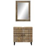 Casa si Gradina - Mobilier - Seturi de mobilier - Seturi baie - Set mobilier de baie, 2 piese, lemn masiv de mango - Infinity.ro