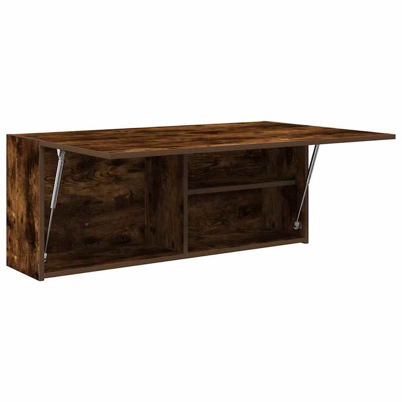 Casa si Gradina - Mobilier - Mobilier baie - Corpuri baie - Dulap perete baie, stejar fumuriu, 100x25x40 cm, lemn prelucrat - Infinity.ro