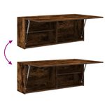 Casa si Gradina - Mobilier - Mobilier baie - Corpuri baie - Dulap perete baie, stejar fumuriu, 100x25x40 cm, lemn prelucrat - Infinity.ro