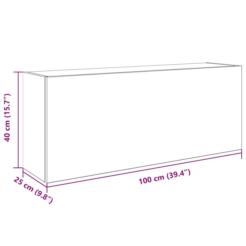 Casa si Gradina - Mobilier - Mobilier baie - Corpuri baie - Dulap perete baie, stejar fumuriu, 100x25x40 cm, lemn prelucrat - Infinity.ro