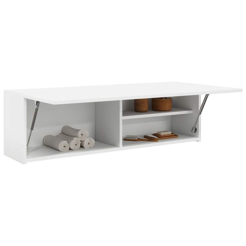 Casa si Gradina - Mobilier - Mobilier baie - Corpuri baie - Dulap de perete de baie, alb, 100x25x30 cm, lemn prelucrat - Infinity.ro