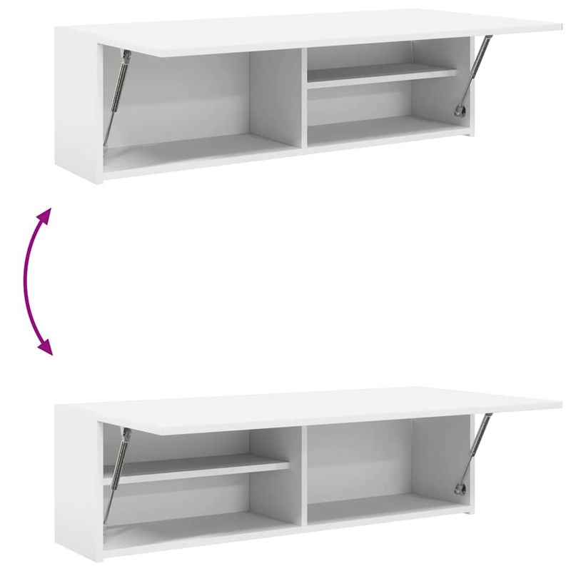 Casa si Gradina - Mobilier - Mobilier baie - Corpuri baie - Dulap de perete de baie, alb, 100x25x30 cm, lemn prelucrat - Infinity.ro