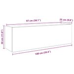 Casa si Gradina - Mobilier - Mobilier baie - Corpuri baie - Dulap de perete de baie, alb, 100x25x30 cm, lemn prelucrat - Infinity.ro