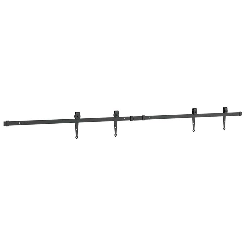 Casa si Gradina - Constructii - Usi interior, exterior si garaj - Accesorii usi - Set usi glisante pentru dulap 183 cm otel carbon - Infinity.ro