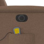 Ingrijire personala si Cosmetice - Sanatate si wellness - Articole wellness - Fotolii de masaj - Fotoliu electric de masaj rabatabil, maro, textil - Infinity.ro