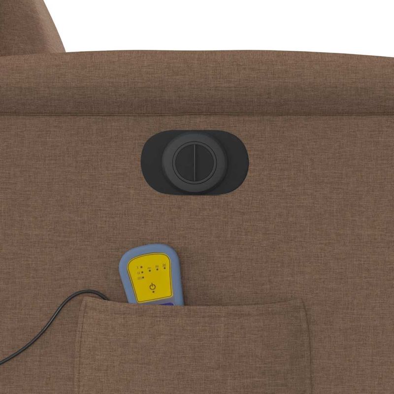 Ingrijire personala si Cosmetice - Sanatate si wellness - Articole wellness - Fotolii de masaj - Fotoliu electric de masaj rabatabil, maro, textil - Infinity.ro