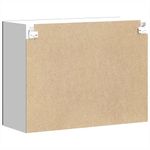 Casa si Gradina - Mobilier - Comode si corpuri - Corpuri bucatarie - Dulap de bucatarie cu usa din sticla „Lucca” din lemn negru, mărime 80x31x60 cm - Infinity.ro