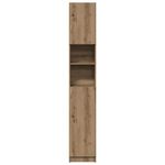 Casa si Gradina - Mobilier - Mobilier baie - Comode baie - Dulap de baie, stejar artizanal, 32x25,5x190 cm, lemn prelucrat - Infinity.ro