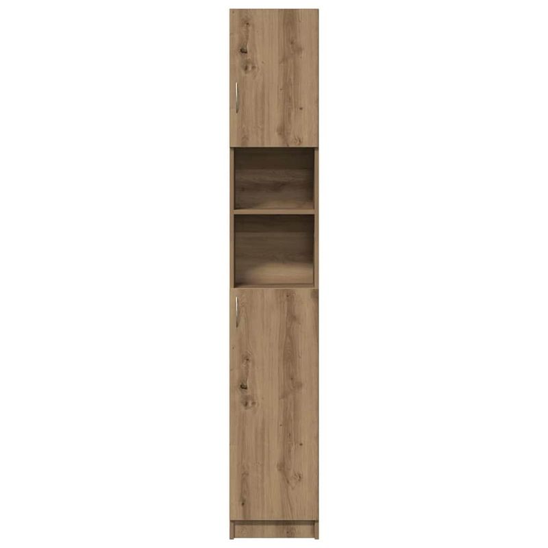 Casa si Gradina - Mobilier - Mobilier baie - Comode baie - Dulap de baie, stejar artizanal, 32x25,5x190 cm, lemn prelucrat - Infinity.ro