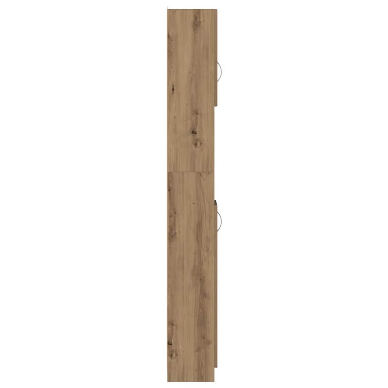 Casa si Gradina - Mobilier - Mobilier baie - Comode baie - Dulap de baie, stejar artizanal, 32x25,5x190 cm, lemn prelucrat - Infinity.ro