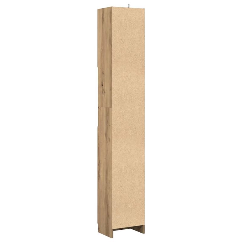 Casa si Gradina - Mobilier - Mobilier baie - Comode baie - Dulap de baie, stejar artizanal, 32x25,5x190 cm, lemn prelucrat - Infinity.ro