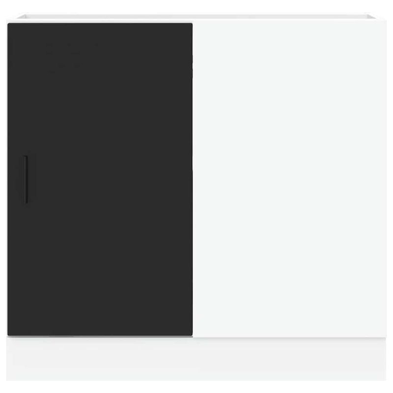 Casa si Gradina - Mobilier - Comode si corpuri - Corpuri bucatarie - Dulap de baza pentru chiuveta din lemn negru prelucrat - Infinity.ro