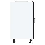 Casa si Gradina - Mobilier - Comode si corpuri - Corpuri bucatarie - Dulap de baza pentru chiuveta din lemn negru prelucrat - Infinity.ro
