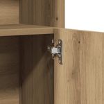 Casa si Gradina - Mobilier - Mobilier baie - Comode baie - Dulap de baie, stejar artizanal, 32x25,5x190 cm, lemn prelucrat - Infinity.ro