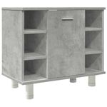 Casa si Gradina - Mobilier - Seturi de mobilier - Seturi baie - Set mobilier de baie, 3 piese, gri beton, lemn compozit - Infinity.ro