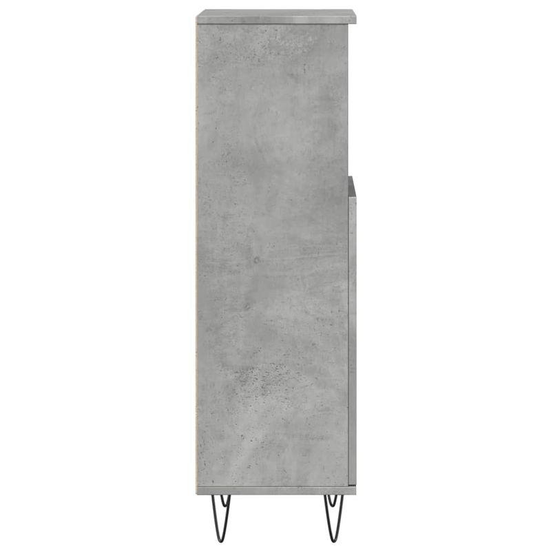 Casa si Gradina - Mobilier - Mobilier baie - Comode baie - Dulap de baie, gri beton, 30x30x100 cm, lemn prelucrat - Infinity.ro