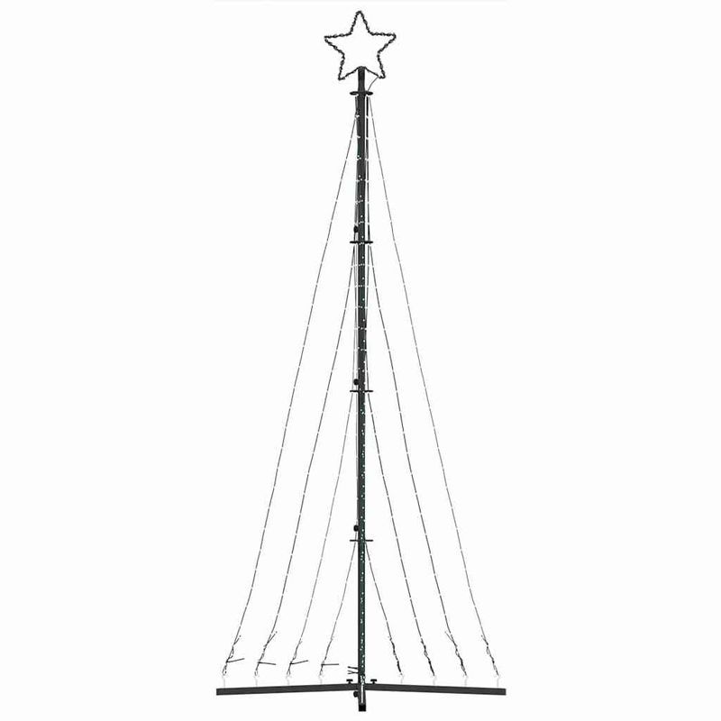 Casa si Gradina - Decoratiuni - Decoratiuni de sezon - Instalatie brad de Craciun 447 LED-uri, alb rece, 250 cm - Infinity.ro