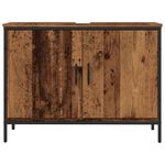 Casa si Gradina - Mobilier - Comode si corpuri - Masute de toaleta - Dulap de chiuveta, lemn vechi, 80x30x60 cm, lemn prelucrat - Infinity.ro