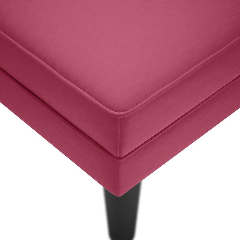 Casa si Gradina - Mobilier - Scaune si fotolii - Fotolii - Sezlong cu perna si cotiera dreapta, rosu vin, catifea - Infinity.ro