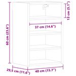 Casa si Gradina - Mobilier - Comode si corpuri - Corpuri bucatarie - Dulap suspendat, stejar Sonoma, 40x29,5x60 cm, PAL - Infinity.ro