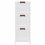 Casa si Gradina - Constructii - Depozitare, transport si protectie - Accesorii echipamente pentru transport si ridicat - Cutie de depozitare stivuita cu roti 3 niveluri 75 L - Infinity.ro