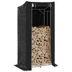 Casa si Gradina - Termice - Sobe, Seminee si accesorii - Accesorii seminee si sobe - Suport pentru lemne de foc cu capac de ploaie Otel galvanizat - Infinity.ro