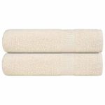 Casa si Gradina - Textile si covoare - Textile baie - Prosoape - Prosoape de baie 2 buc crem 100x150 cm 360 g/m² 100% bumbac - Infinity.ro