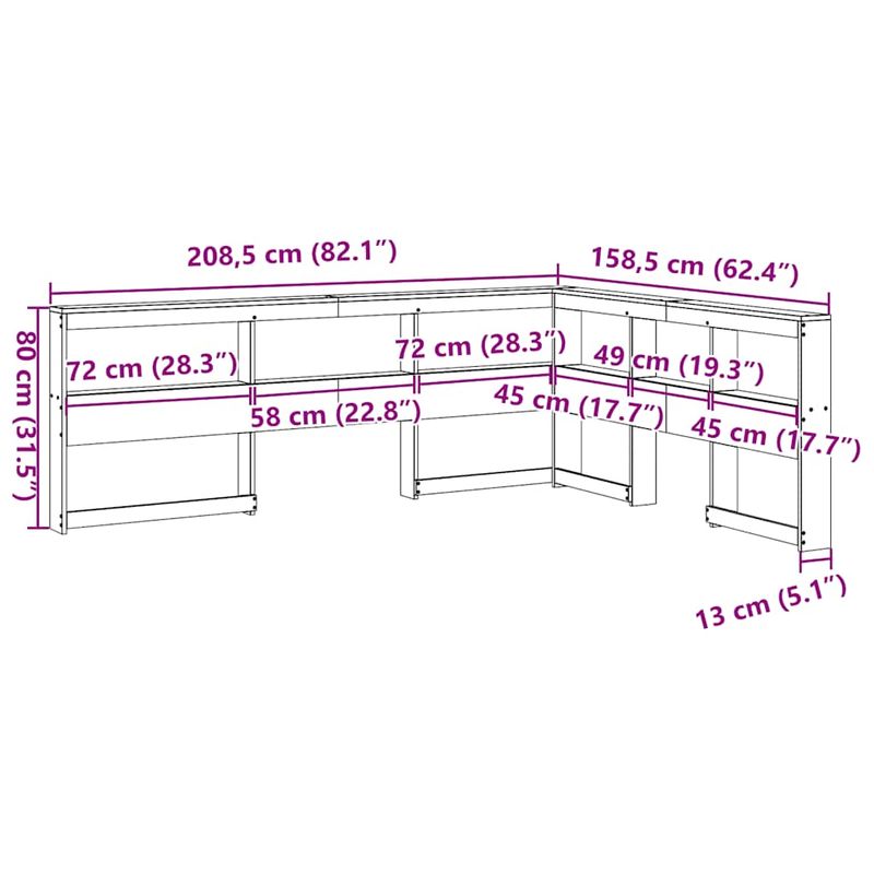 Casa si Gradina - Mobilier - Paturi si accesorii - Accesorii paturi - Tablie de pat Culoare ceara Maro 160 cm Lemn masiv Pin - Infinity.ro
