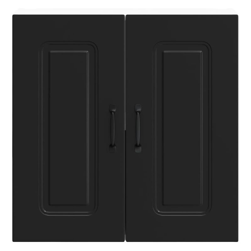 Casa si Gradina - Mobilier - Comode si corpuri - Corpuri bucatarie - Dulap de bucatarie „Kalmar” lemn prelucrat negru, model 1x dulap de perete (2 uși), mărime 60x31x60 cm - Infinity.ro
