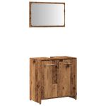 Casa si Gradina - Mobilier - Mobilier baie - Comode baie - Dulap de baie cu oglinda Lemn vechi Lemn prelucrat - Infinity.ro