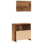 Casa si Gradina - Mobilier - Mobilier baie - Comode baie - Dulap de baie cu oglinda Lemn vechi Lemn prelucrat - Infinity.ro