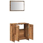Casa si Gradina - Mobilier - Mobilier baie - Comode baie - Dulap de baie cu oglinda Lemn vechi Lemn prelucrat - Infinity.ro
