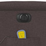 Ingrijire personala si Cosmetice - Sanatate si wellness - Articole wellness - Fotolii de masaj - Fotoliu electric de masaj rabatabil, maro inchis, textil - Infinity.ro