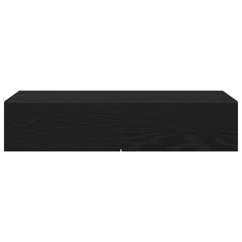 Casa si Gradina - Mobilier - Biblioteci si rafturi - Rafturi - Raft de perete cu sertare negru 80x33x17 cm lemn prelucrat - Infinity.ro
