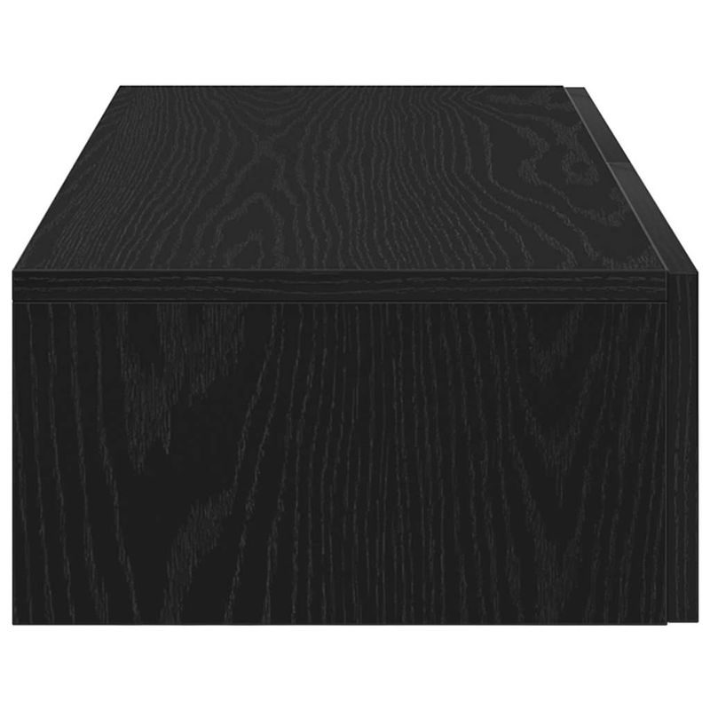 Casa si Gradina - Mobilier - Biblioteci si rafturi - Rafturi - Raft de perete cu sertare negru 80x33x17 cm lemn prelucrat - Infinity.ro