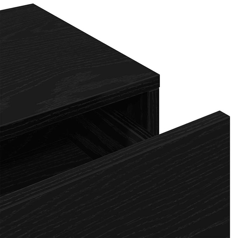Casa si Gradina - Mobilier - Biblioteci si rafturi - Rafturi - Raft de perete cu sertare negru 80x33x17 cm lemn prelucrat - Infinity.ro