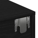 Casa si Gradina - Mobilier - Biblioteci si rafturi - Rafturi - Raft de perete cu sertare negru 80x33x17 cm lemn prelucrat - Infinity.ro