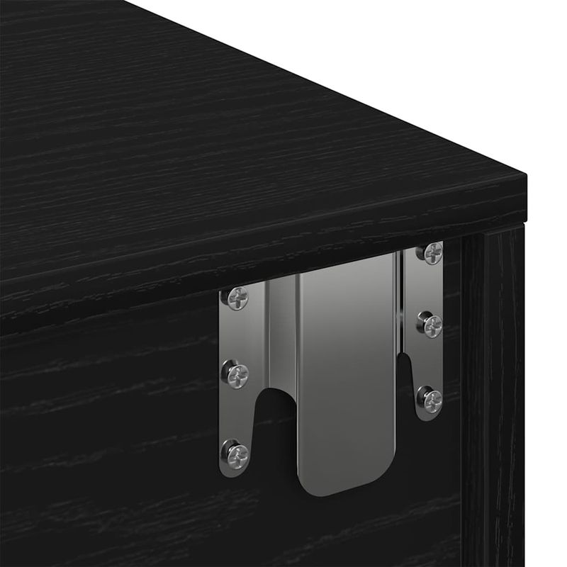 Casa si Gradina - Mobilier - Biblioteci si rafturi - Rafturi - Raft de perete cu sertare negru 80x33x17 cm lemn prelucrat - Infinity.ro