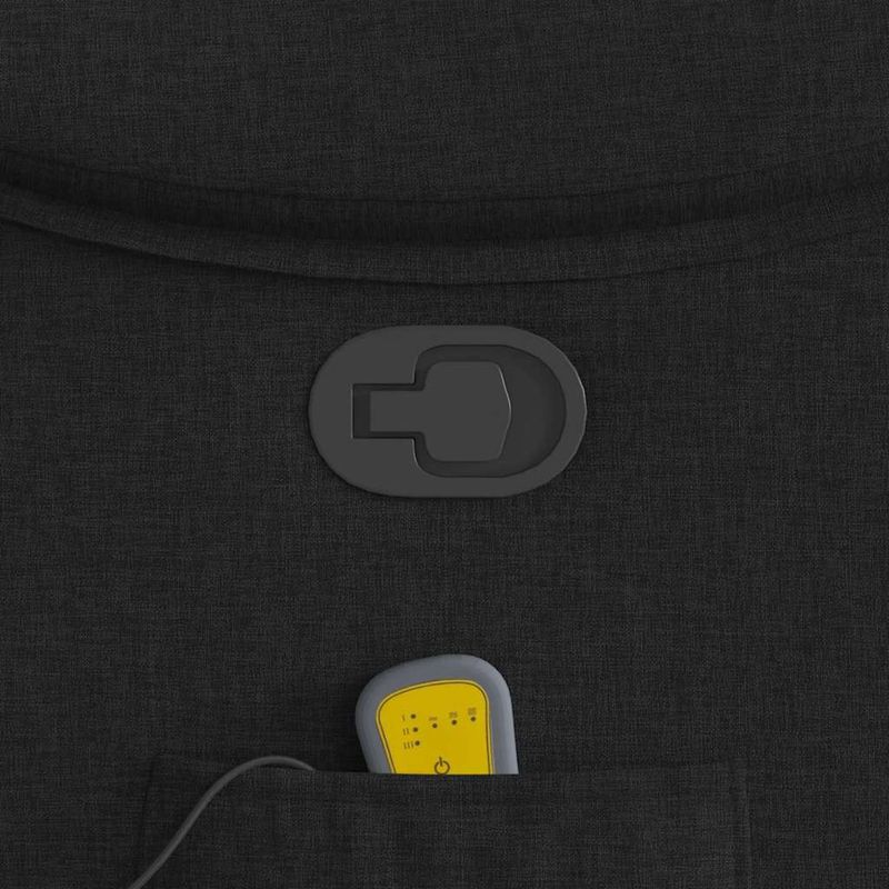 Ingrijire personala si Cosmetice - Sanatate si wellness - Articole wellness - Fotolii de masaj - Fotoliu de masaj rabatabil, negru, material textil - Infinity.ro